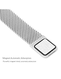 Tecson Metal Bands Compatible Fitbit Alta and Alta HR and Ace (Pack of 3), Stainless Steel Milanese Loop Replacement Strap with Magnet Lock for Fitbit Alta HR and Alta and Ace