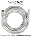 WiRoTech HDMI Cable 4K Ultra HD with Braided Cable, HDMI 2.0 18Gbps, Supports 4K 60Hz, Chroma 4 4 4, Dolby Vision, HDR10, ARC, HDCP2.2 (25 Feet, White)