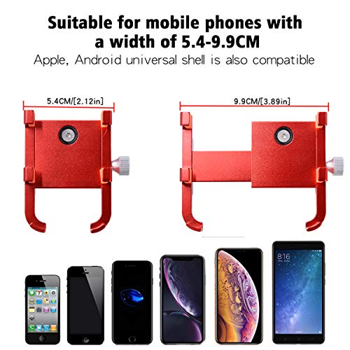 image for SANON Bicycle Motorcycle Phone Mount Aluminum Alloy Bicycle Motorcycle