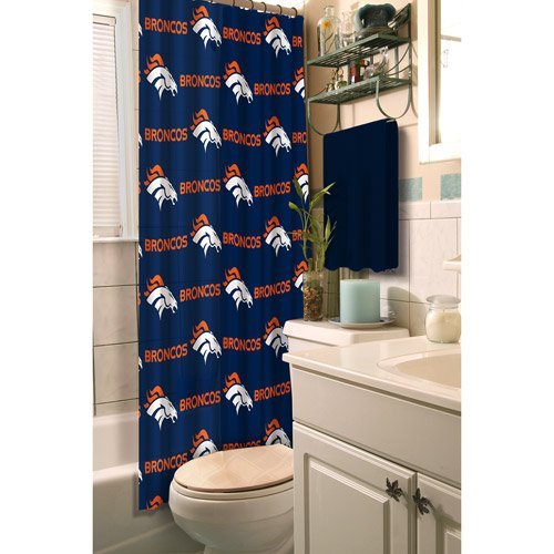 Northwest 1NFL903000004RET Nor-1NFL903000004RET Denver Broncos NFL Shower Curtain NFL 903 Broncos Shower Curtain