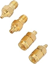 Bewinner 4pcs MCX to SMA Adapter Connector Kit 50 Ohm Nickel-Plated Brass MCX view 9