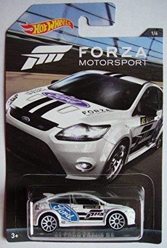 HOT WHEELS FORZA MOTORSPORT SERIES WHITE 09 FORD FOcUS RS 16