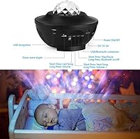 ZZYYZZ LED Star Night Light Proyector Ocean Wave Proyector Luz con ...