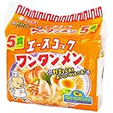 エースコック ワンタンメン 5食