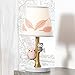 Lambs & Ivy Family Tree Coral/Gray/Gold Owl Lamp with Shade & Bulb