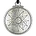 Pewter Key of Solomon Talisman of Wisdom Pentacle Pendant
