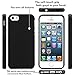 Basse Compatible for case iPhone 5/5s, Simple Style Case Compatible for iPhone SE, Shock-Absorption Bumper, Anti-Scratch, Resist Oil and Easy to Clean, TPU Protection Cover-(Black)