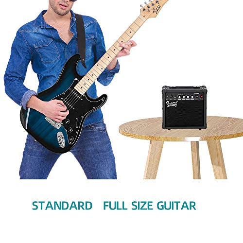image for GLARRY Full Size Electric Guitar for Music Lover Beginner with 20W Amp