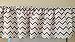 Pink and two shades & grey Chevron Valance Curtain Baby Girl Nursery Window Decor Zig Zag Bella
