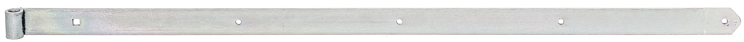 Strap Hinge Straight with Rounded End Rolle 20 mm / 1200 x 60 mm / 1 STK. galvanisch Gelb verzinkt