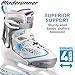 Bladerunner Ice by Rollerblade Micro Ice Girls, Junior, Adjustable, White and Blue, Ice Skates