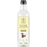 Shiva Organic Extra Virgin Coconut Oil - 33.8 fl oz (1L) Raw Cold Pressed | natural cold-pressed oil. Rich tropical aroma, wholesome keto fats base.