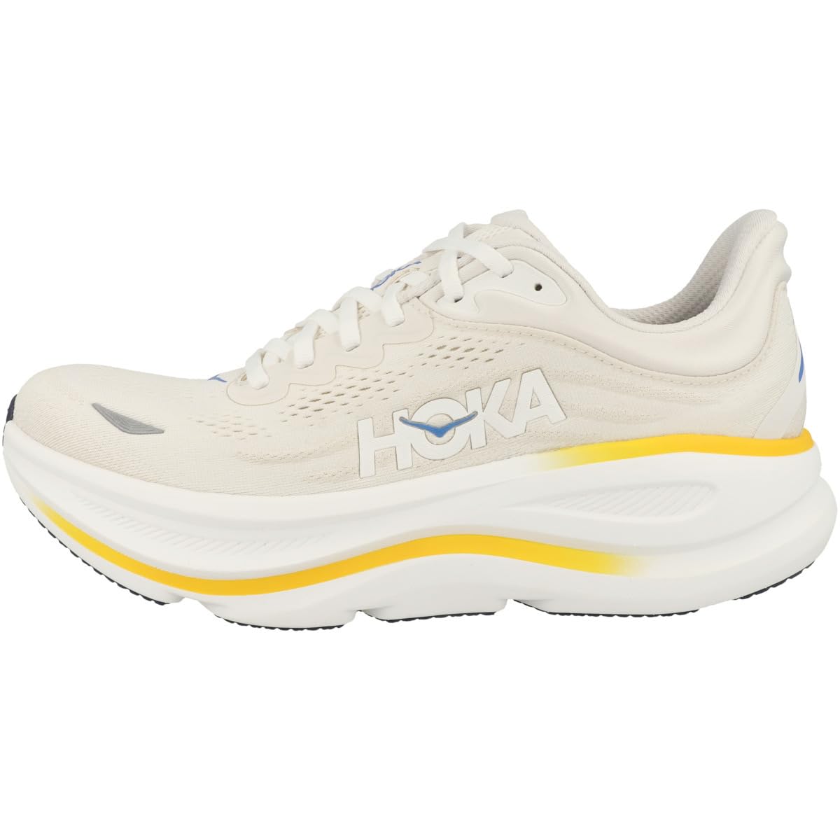 Hoka Men's Bondi 9 White/Grout 12 Medium Image