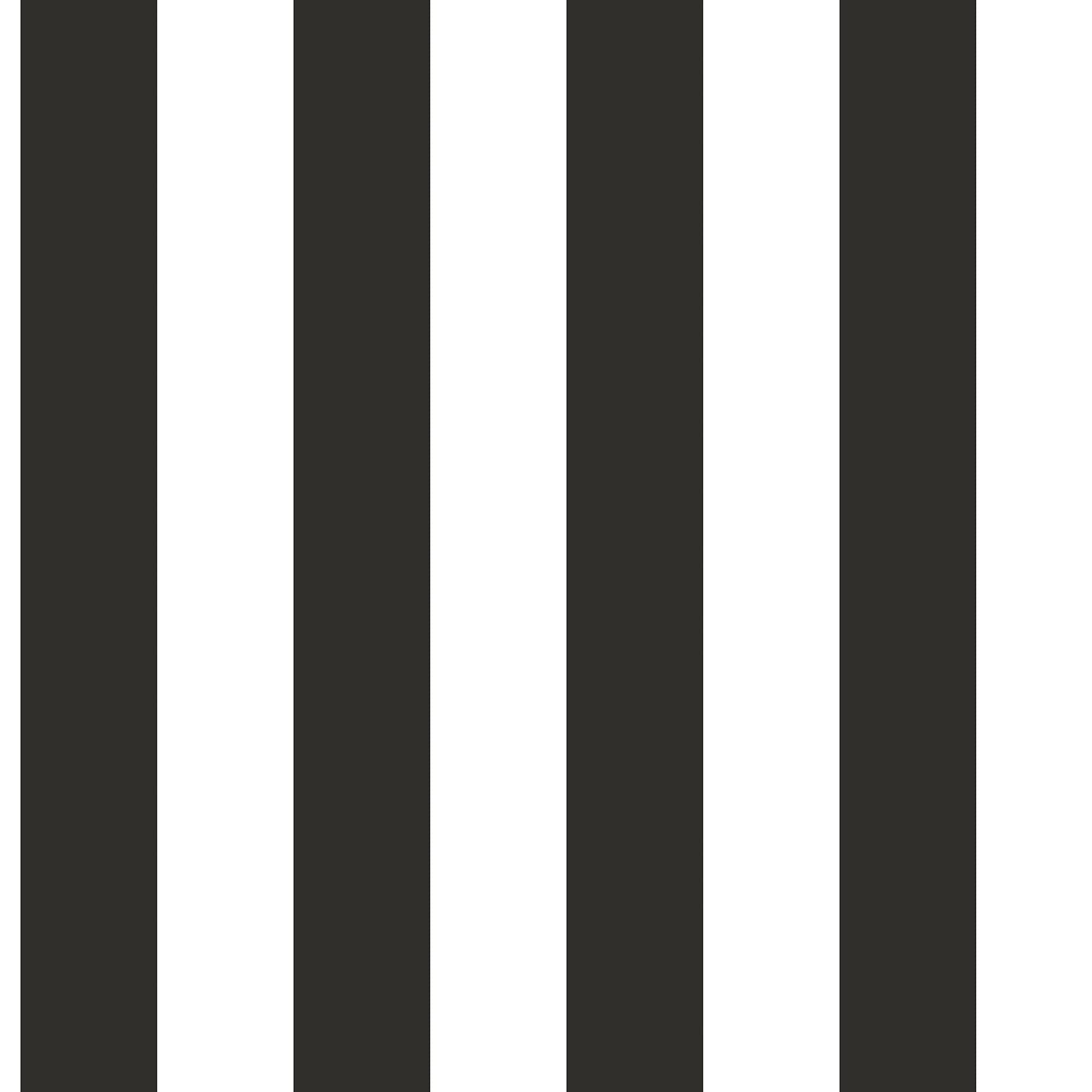 Galerie G67521 Smart Stripes 2, Two Colour Stripes Design Wallpaper, Black/White, 10m x 53cm