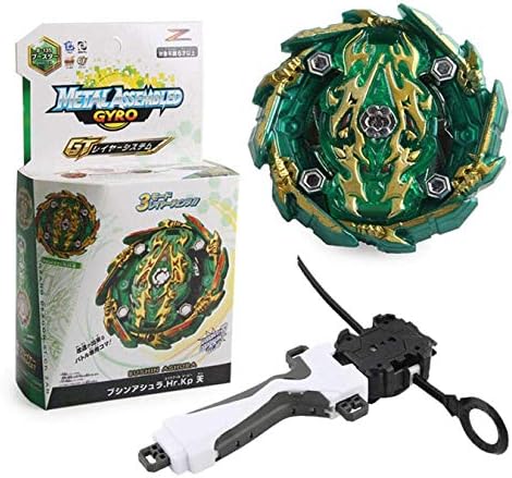 Queque Shine Beyblade Burst Wrestling Masters GT Fusion Spinning Top Spinning Top Gyro and Different Plastic Launcher Rapidity Toy and Gifts Interesting for Kids (B-135D)