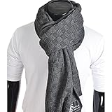 Stylish Unisex Daily Square Pattern Soft Knitted Winter Scarf E5031