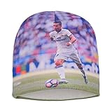 Forever Fanatics Real Madrid Cristiano Ronaldo #7 Soccer Beanie ✓ Digital Graphic Printing ✓ Pefect Soccer Fan Gift (One Size Fits All, Ronaldo #7 Beanie)