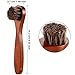 Jovitec 5 Pack Horsehair Polish Applicator Brush Kit Saddle Soap Shoe Shine Brush Dauber Wooden Care Shine Clean for Leather Boot Bag(Brown)