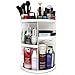 meeracula 360 Degree Rotating Makeup Organizer, Adjustable Multi-Function Cosmetic Storage Box, 7 Layers, Oversize Capacity, Fits Nail Polish, Eyeliner, Lipsticks and More.(White) (Large)