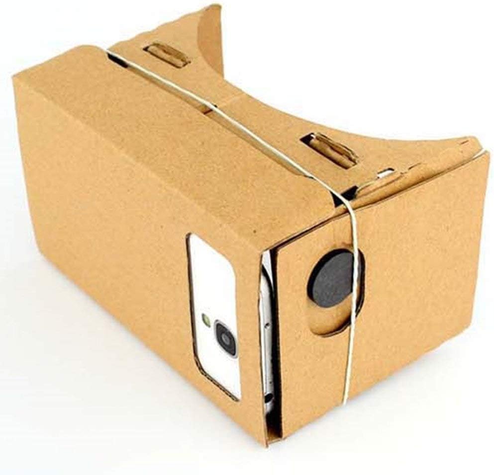N-K VR Headset Cardboard 3D Glasses Resin Lenses Movie Video Game Black