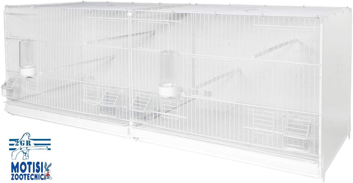 Gabbia Per Canarini 'Cova 2' - Verniciata, Fondo Esterno In Plastica, Con Divisione - Foto 6