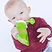 BooginHead Baby Toddler Squeez'Ems Puree Pouches, Dishwasher safe YUM! Green/White