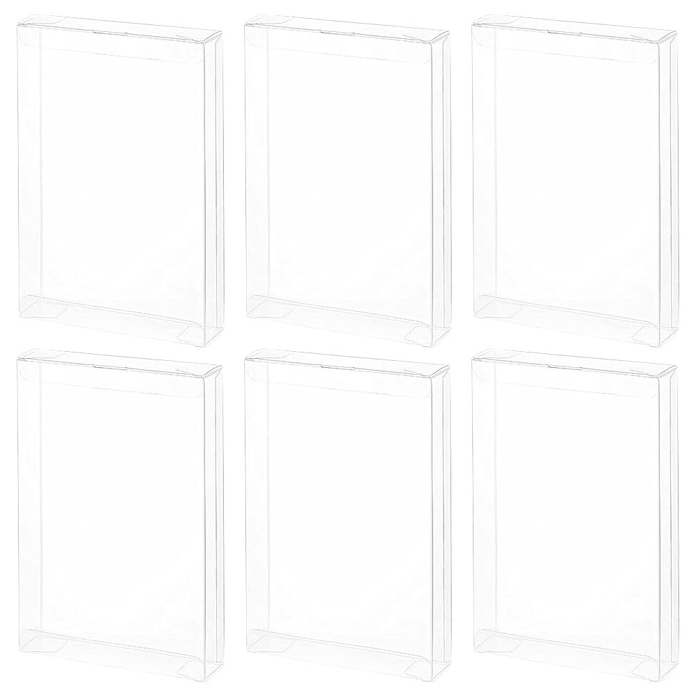 BENECREAT 10PCS Rectangle PVC Transparent Gift Boxes 17.5x12x3cm Clear Wedding Favour Boxes for Candy Chocolate Gift Wrapping Postcard