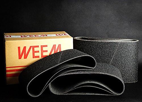 Weem Abrasives Silicon Carbide 7-7/8" X 29-1/2" Floor Sanding Belt, Hummel, 50 Grit, Pack of 10, 1126-11-050