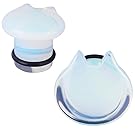 Longbeauty 2Pcs Cat Shape Natural Opal Ear Plugs Tunnels Expand Stretcher Guage 00g