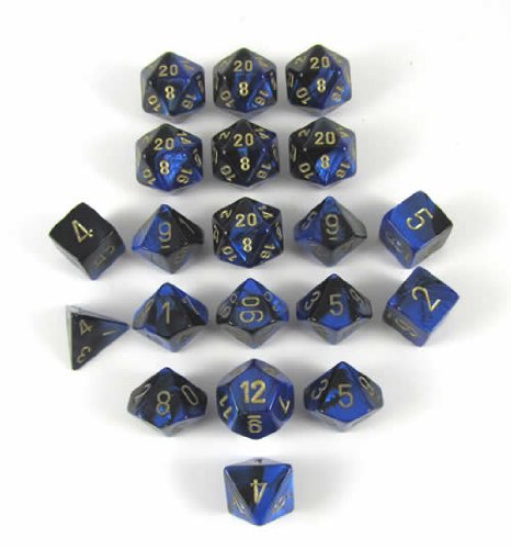 Black-Blue-Gold Gemini Bag of 20