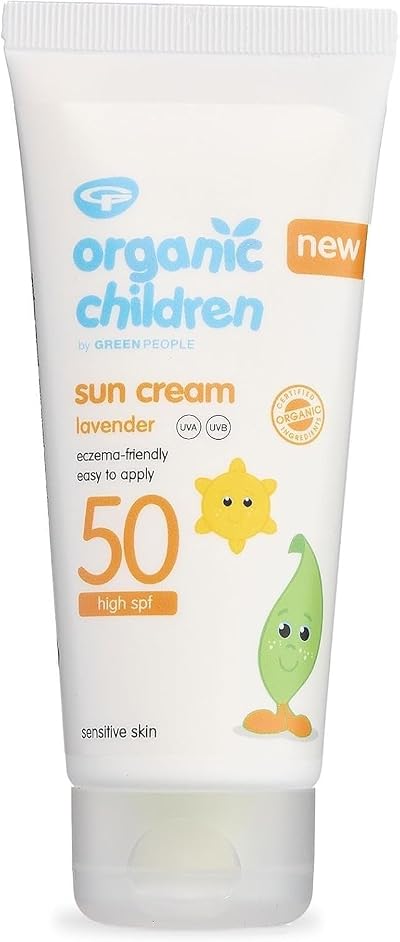 GreenPeople Organic Children Sun Cream SPF50 Lavender 100ml Kids