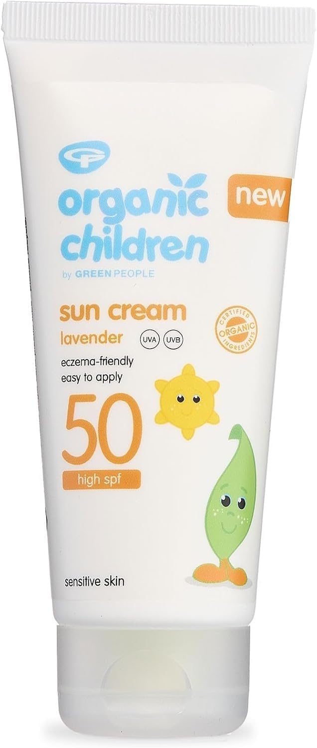 GreenPeople Organic Children Sun Cream SPF50 Lavender 100ml Kids