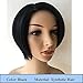 BeiSD Short Black Haircuts Natural Synthetic Hair Wigs For Black Women Black Short Wigs For Women African American Women's Wig
