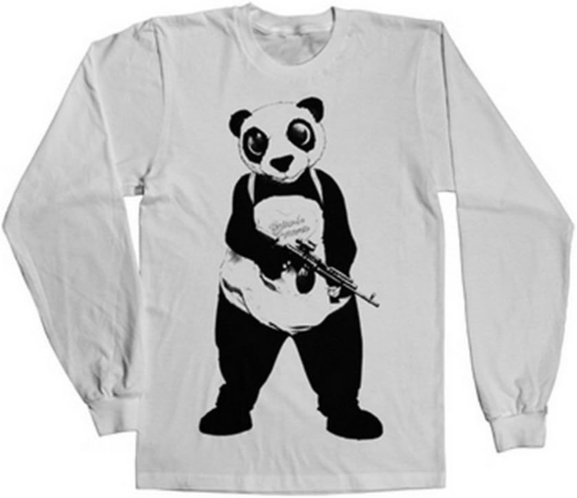 Officially Licensed Merchandise Suicide Squad Panda Long Sleeve T-Shirt (White)