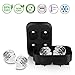 Avanti 3D Skull Premium Silicone Ice Cube Tray Mold Ice Cube Maker for Whiskey Ice Cocktails, Flexible Food Grade Silicone Ice Cube Candy Mold Trays, Perfect For Men Women Kids Christmas Gifts Black
