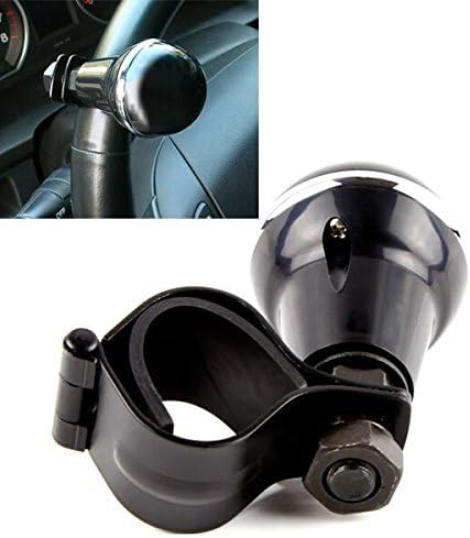 Black Steering Wheel Spinner , Handle Auto Heavy Duty For Car Vehicle (Black)