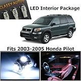 Classy Autos Honda PILOT WHITE Interior LED Package (10 Pieces)