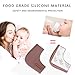 LONGFITE Corner Protectors and Edge Guards Baby Proof Corner Covers and Bumpers Cushion Food Grade Silicone Non-Choking Risk Chewing Safe with Strong Stickiness (8 Pack) (Dark Brown 8 Pack, Corner)