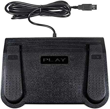 Express Scribe Transcription Foot Pedal - Compatible with Windows or Mac Paid Version
