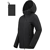 HIGH EXPERIENCE Rain Jacket Women Packable Lightweight Waterproof Raincoat with Hood Coat Hiking Cycling Travel Windbreaker