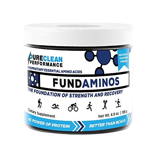 Essential Amino Acid Powder: FundAminos - Jar (30 Serving - 195G), Vegan, Great Tasting, Naturally-Flavoured, Best Priced, Compare to MAP and PerfectAmino, 30 Servings