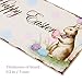 Easter Happy Easter Plaque Wooden Rabbit Hanging Plaque Festival Wall Door Decorative Sign Hanger Home Decoration Photo Props Favors 8 4.25inch