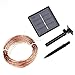 LuckLED Fairy Decorative Christmas Solar String Lights, 49ft 150 LED Copper Wire Starry String Lights Ambiance Lighting for Indoor and Outdoor, Home, Garden, Patio, Party Decorations (Warm White)
