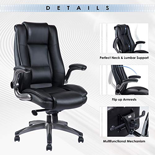 REFICCER High Back Executive Office Chair Comfortble Ergonomic Bonded