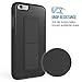iPhone 6 Plus Case, iPhone 6S Plus Case, ZVEdeng Vertical and Horizontal Stand Hand Strap Kickstand Shockproof Heavy Duty Dual Layer Cover for Apple iPhone 6 Plus / 6s Plus 5.5'' Black and Grey