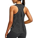 Women's Workout Tops Racerback Athletic Tank Tops Sleeveless Loose Fit Yoga Running Gym Shirts for Women