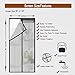 Magnetic Screen Door with Mesh Curtain Full Frame Velcro. Fits Door Openings Up To 36”x82” MAX