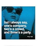 Three's a Party Art Poster Print by Andy Warhol, 11x14