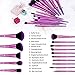 DUcare Makeup Brush Set Professional Makeup Brushes Premium Synthetic Kabuki Brush for Foundation Concealer Eye Lip Face Blending Cosmetic Kit 15Pcs (Pink)