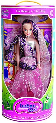 Lovely Toys Cute Girl Indian Kids Playing Barbie Doll